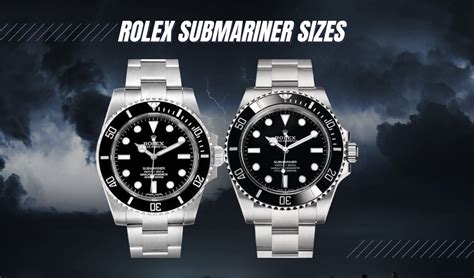 rolex submariner size specs|Rolex Submariner models by year.